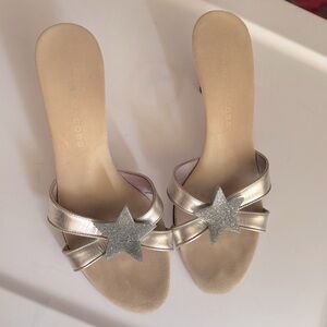 Marc Jacobs y2k metallic star barbie heel